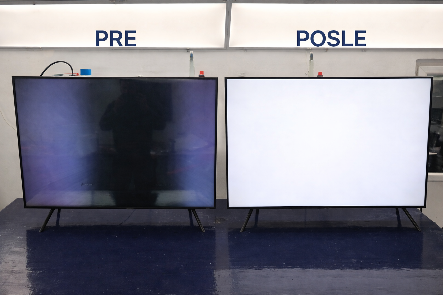 Samsung 65" popravka – zamena LED traka | TV servis Novi Sad